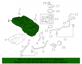 Fuel tank Ford Ecosport 18-22