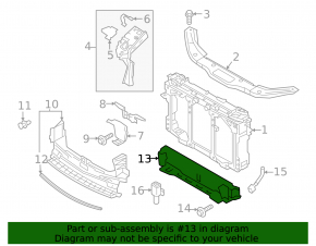 Radiator Deflector Blinds Assembled Mazda CX-5 17-24