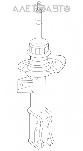 Shock absorber strut assembly front left Mercedes CLA 14-19