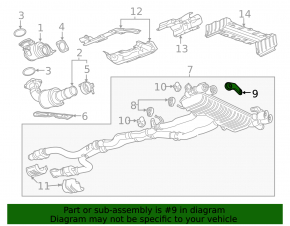 Muffler bracket right Chevrolet Camaro 16-23