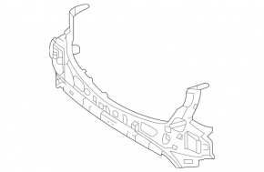 Front bumper mount, central upper, Mercedes GLC 300 20-22