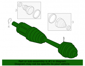 Rear left axle drive BMW 7 G70 23-25