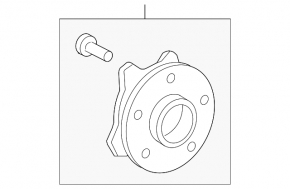 Front right hub Lexus IS 14-20 AWD