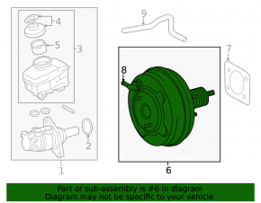 Lexus IS 14-15 Vacuum Booster