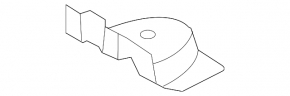 Radiator bracket lower left Subaru Impreza WRX GH 08-14