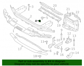 Front bumper mount left BMW 5 G30 17-23