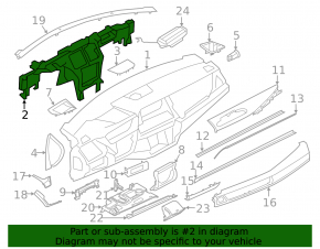 Under-torpedo pipe reinforcement BMW X5 F15 14-18
