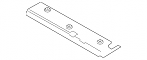 Heat shield for the rear muffler barrel, front, BMW X7 G07 19-26