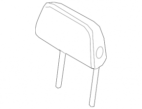 Left rear headrest for BMW 3 G20 21-25, brown leather, COGNAC