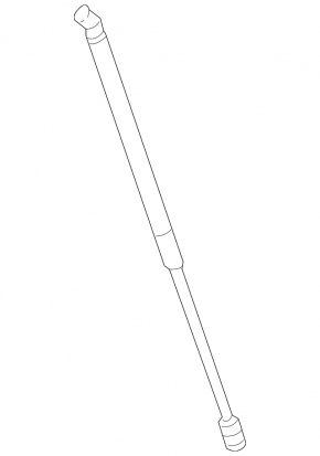 Hood shock absorber right Lexus RX350 RX450h 10-15