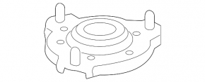 Front left shock absorber support for Hyundai Elantra 21-24