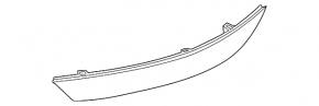 Left rear bumper reflector for VW Jetta 11-14 USA