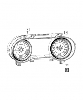 Instrument cluster Jeep Cherokee KL 14-15 2.4 small display
