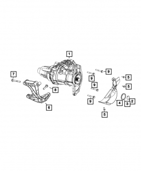 Transfer Case Bracket Jeep Compass 17-22