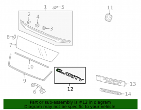 Honda emblem trunk lid Honda Clarity 18-21 usa