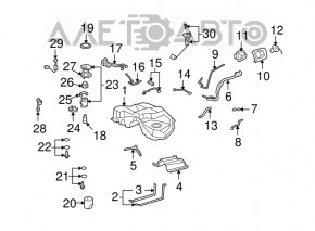 Lexus LS460 LS600h 07-12 Fuel Filler Neck