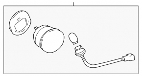Right inner trunk lid light for Lexus IS200 IS300 99-05