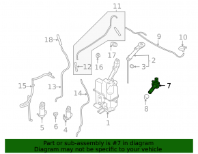 Mitsubishi Outlander 22-26 washer fluid level sensor broken