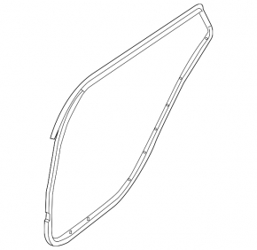 Rear left door seal Nissan Sentra 13-19