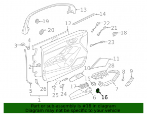 Front right window lift control for Audi Q3 83A 19-25 black