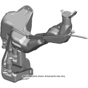 GMC Terrain 18 Windscreen Washer Reservoir - Without Sensor and Cap
