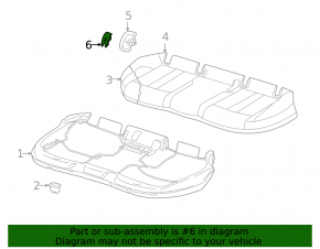 Audi A6 C8 19-24 Rear Row Isofix Plug, Brown