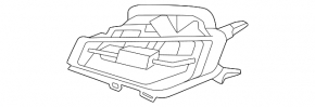 Front panel air duct deflector left Kia Niro 23-