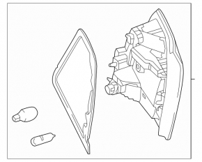 Light inside trunk door left Mercedes GLS-class X166 13-16