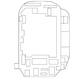 Right under-dash fuse box for Mercedes W213 E 17-23 with housing