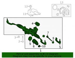 Mercedes CLA 14-19 steering rack