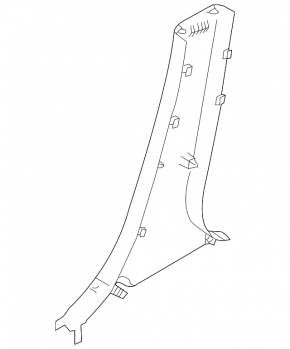 Center pillar trim lower left Mazda CX-7 06-09