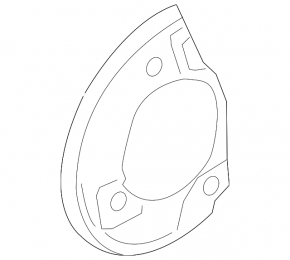 Front right brake disc cover for Porsche Cayenne 19-26