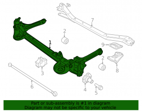 Rear beam VW Beetle 12-16