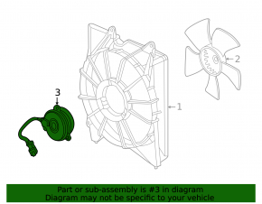 Cooling Fan Motor Left Honda Accord 13-17 3.5