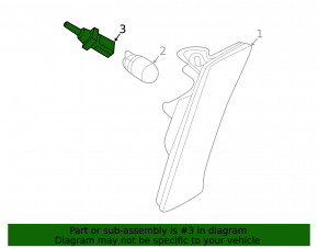 Front bumper clearance light feature VW Tiguan 18-24