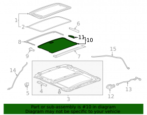Sunroof Curtain Cadillac ATS 13-