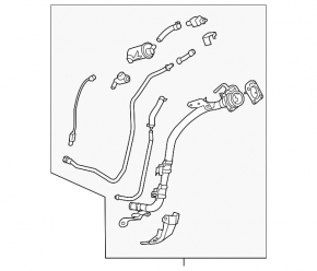 Fuel filler neck Hyundai Ioniq 17-22 HEV