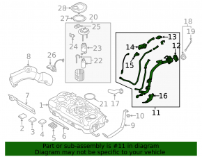 Fuel filler neck Hyundai Ioniq 17-22 HEV
