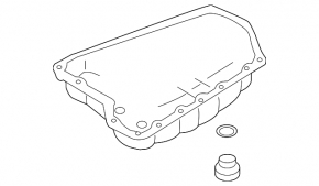 Nissan Pathfinder 13-14 FWD automatic transmission pan