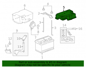 Acura MDX Battery Cover 16-20