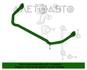 Rear stabilizer Mini Cooper Clubman R55 07-14 17mm