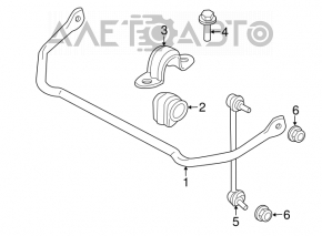 Rear stabilizer Mini Cooper Clubman R55 07-14 17mm