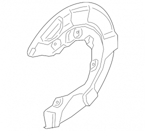 Rear left brake disc cover for BMW 2 G42 22-25 M2