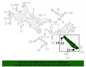 Mitsubishi Eclipse Cross 18-24 lower rear right control arm