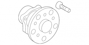 Rear right hub Lexus IS 14-20 GSP