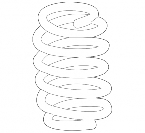 Rear left spring Lexus IS 14-20 stiffness blue, white