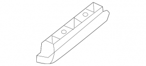 Audi A6 C7 12-18 black rear left door curtain hook