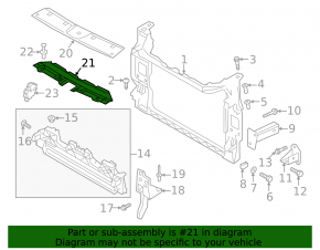 Audi E-Tron 19-23 TV trim panel lower part