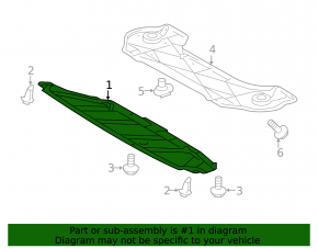 Front engine protection Lexus RX400h 06-09 fasteners torn