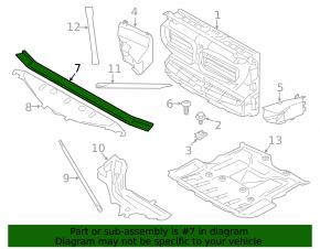 Upper TV bar for BMW 5 F10 11-16